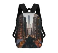 sinyumoney Chicago Mochila Ronaldo, Mochila Infantil, Mochila Escolar Para Estudiantes, Mochila Para Libros, Mochila Escolar Impresa En 3D Para Niños Y Niñas, 17inch
