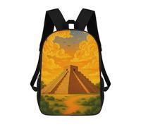 sinyumoney Chichen Itza at Sunset Mochila, Mochila Escolar Impresa En 3D, Bolsa Para El Almuerzo Escolar, Mochila De Viaje, Mochila Para Amigos, Mochila Escolar Para Niñas Y Niños 17inch