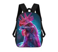 sinyumoney Chicken Space Animal Mochila Escolar Impermeable Para Ordenador Portátil Para Adolescentes, Chicas, Chicos, Mujeres Y Hombres 17inch