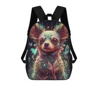 sinyumoney Chihuahua Dog Magic Mochila Escolar Informal Para El Día A Día, Para La Escuela, El Trabajo Y Los Viajes Para Niñas Y Adolescentes 17inch