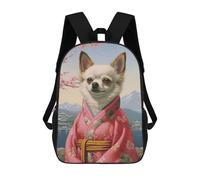 sinyumoney Chihuahua Geisha Mochila Escolar De Moda, Mochila Para Material Escolar, Mochila Impermeable Informal Para Hombres/mujeres 17inch