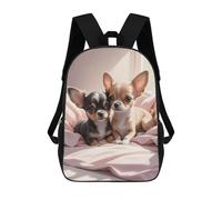 sinyumoney Chihuahua Puppies Mochila Escolar, Mochila De Viaje Para La Universidad, Mochilas Para Hombres, Mujeres Y Adolescentes 17inch