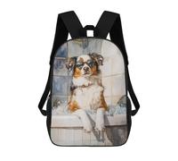 sinyumoney Chill Dog in Bathtub with Sunglasses Mochilas Infantiles Impresas En 3D De 17 Pulgadas. Mochila Escolar Informal Impresa En 3D Para Niños De Primaria Y Secundaria.