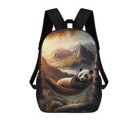 sinyumoney Chilling Hammock Panda Mochilas Infantiles Mochila Escolar Impresa En 3D Para Niños Mochilas De Viaje Bolsas Para Libros Para Niños 17inch Mochila Escolar