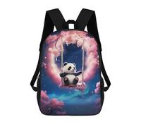 sinyumoney Chilling Panda Mochila De Moda Para Papelería, Impermeable, Estilo Casual, Para Hombres Y Mujeres 17inch