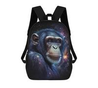 sinyumoney Chimpanzee in Space-8 Mochila Escolar Grande Resistente Al Agua Para Portátil Para La Escuela/trabajo/viajes 17inch