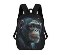 sinyumoney Chimpanzee in Space Mochilas Infantiles Mochila Escolar Impresa En 3D Para Niños Mochilas De Viaje Bolsas Para Libros Para Niños 17inch Mochila Escolar