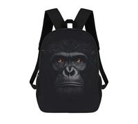 sinyumoney Chimpanzee Portrait with Intense Gaze Mochilas Infantiles Impresas En 3D De 17 Pulgadas. Mochila Escolar Informal Impresa En 3D Para Niños De Primaria Y Secundaria.