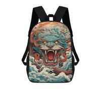 sinyumoney Chinese Dragon Art Print Mochila Escolar De 17 Pulgadas Impresa En 3D Mochilas Infantiles Mochila Genial Impresa En 3D Para Niños De Primaria Y Secundaria