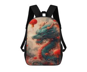 sinyumoney Chinese New Year Dragon Artwork Mochilas Escolares, De Viaje Y Universitarias Para Hombres, Mujeres Y Adolescentes 17inch