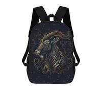 sinyumoney Chinese New Year Goat Mochila Escolar Para Secundaria Y Preparatoria. Mochila Informal Para Hombres, Mujeres Y Adolescentes. 17inch