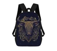 sinyumoney Chinese New Year Ox Mochila Escolar, Mochila De Negocios, Mochila Impermeable Para Libros Para Hombres, Mujeres Y Adolescentes 17inch