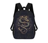 sinyumoney Chinese New Year Snake Mochila Escolar Grande Resistente Al Agua Para Portátil Para Niños/niñas/adolescentes 17inch