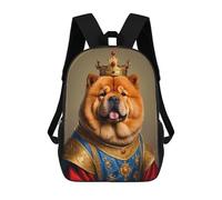 sinyumoney Chow Chow Dog King Mochila Escolar Ligera E Informal Para Adolescentes, Niños, Mujeres Y Hombres 17inch