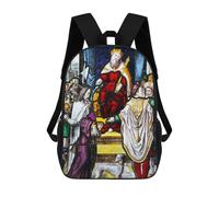 sinyumoney Christ Before Herod Mochilas Infantiles Impresas En 3D, Mochilas De Moda Informales, Mochilas De Viaje Bonitas, Mochilas Informales Para Exteriores Para Niños Y Niñas 17inch