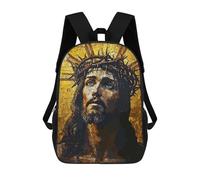 sinyumoney Christ Jesus Mosaic Mochila Escolar Para Niños Mochila Escolar Impresa En 3D Mochila Escolar De Moda Para Niños De Primaria Y Secundaria 17inch