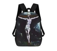 sinyumoney Christ on The Cross Mochila Infantil Para Niñas, Mochila Escolar 3D, Mochila Para Niños Pequeños, Mochila Informal De Día, Mochila Escolar De Moda 17inch