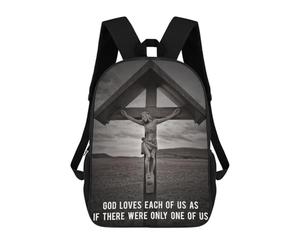 sinyumoney Christ Quote to Remember 3 Mochilas Para Niños Mochila Escolar De Moda Mochila Escolar Impresa En 3D Para Niños Estudiantes De Primaria Y Secundaria 17inch