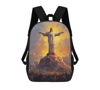 sinyumoney Christ The Redeemer Statue-1 Mochila Grande, Ligera E Informal Para El Campus, Actividades Al Aire Libre, Viajes Y Deportes 17inch