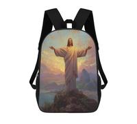 sinyumoney Christ The Redeemer Statue-2 Mochila Escolar, Bolso Resistente Para Portátil, Ideal Para Acampar, Aventuras Al Aire Libre Y Viajes Diarios 17inch