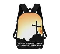 sinyumoney Christian Quote of Bible 2 Mochila Escolar Mochilas Escolares Para Niñas Y Niños Mochila Con Bolsillo Mochila Escolar De Moda Mochila Infantil 17inch