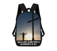 sinyumoney Christian Quote of Bible Mochila De Peluche Con Dibujos Animados, Mochila 3D Para Niños, Bolsa Escolar, Idea De Regalo De Cumpleaños Para Niños Y Niñas 17inch