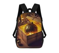 sinyumoney Christmas Ball Mochila Escolar Para Niños Con Impresión 3D, Mochila Moderna Para Niños Y Niñas, Mochila Informal Para Estudiantes. 17inch