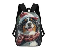 sinyumoney Christmas Bernese Mountain Dog-1 Mochila Escolar De 17 Pulgadas Impresa En 3D Mochilas Infantiles Mochila Genial Impresa En 3D Para Niños De Primaria Y Secundaria