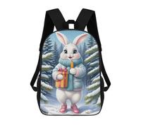 sinyumoney Christmas Bunny Gifts Mochila Escolar Grande Para Niños - Perfecta Para Viajes, Trabajo Y Uso Diario 17inch