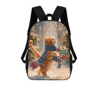 sinyumoney Christmas Cat Gifts Snowscape Mochila Escolar Para La Escuela Secundaria, Preparatoria, Universidad Y Viajes Para Niños/niñas/adolescentes 17inch