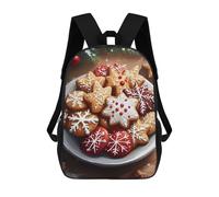 sinyumoney Christmas Cookies Mochilas Infantiles Escolares Impresas En 3D, Mochilas Para Niños, Mochilas De Viaje Para Niños Y Niñas, Mochilas Escolares Para Niños 17inch
