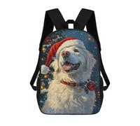 sinyumoney Christmas Dog Portrait Mochila Escolar, Mochila Informal, Mochila De Día, Mochila Escolar, Mochila De Trabajo, Mochila De Viaje Para Adolescentes, Niñas, Niños, Mujeres Y Hombres 17inch
