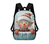 sinyumoney Christmas Elf in Snow Mochila Escolar Ligera Para Aeropuerto Y Estudiantes Universitarios: Perfecta Para Viajes, Trabajo Y Uso Diario 17inch