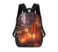 sinyumoney Christmas Eve Mochila Escolar Para Niños De 17 Pulgadas, Mochila Informal De Viaje Para Niños Y Niñas, Mochila De Gran Capacidad Para El Día A Día 17inch