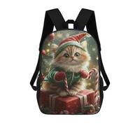 sinyumoney Christmas Kitten with Presents-4 Mochila De Viaje Para La Universidad, Mochilas Para Adolescentes, Chicas, Chicos, Mujeres Y Hombres 17inch