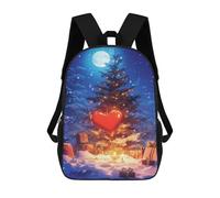 sinyumoney Christmas Night Wonderland Mochila Escolar Informal Para El Día A Día, Para La Escuela, El Trabajo Y Los Viajes Para Hombres, Mujeres Y Adolescentes. 17inch