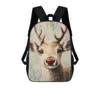sinyumoney Christmas Rudolph Reindeer Art Print Mochila Grande Para Portátil Resistente Al Agua Para La Escuela - Perfecta Para Viajes, Trabajo Y Uso Diario 17inch