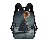 sinyumoney Christmas Tree Mochila Escolar Impresa En 3D Para Niños Mochilas De Viaje De Alta Capacidad Bolsas Para Libros Mochila Escolar Para Niños Mochila 17inch