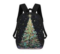 sinyumoney Christmas Tree with Star Mochilas Escolares Para La Escuela Secundaria, Preparatoria, Universidad Y Viajes Para Niños/niñas/adolescentes 17inch