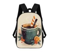sinyumoney Christmas Winter Drink Mochilas Para Niños Mochila Escolar Mochila Escolar Impresa En 3D Para Niños Estudiantes De Primaria Y Secundaria 17inch