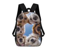 sinyumoney Circle of Curious Dogs Mochilas Infantiles Mochila Escolar Impresa En 3D Para Niños Mochilas De Viaje Bolsas Para Libros Para Niños 17inch Mochila Escolar