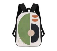 sinyumoney Circles And Semicircles 1 Mochila Escolar Infantil Impresa En 3D Para Niños, Mochilas De Viaje, Bolsas Para Libros, Mochila Escolar Infantil 17inch