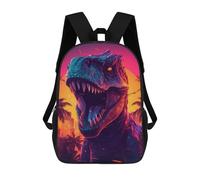 sinyumoney City Dinosaur Sunset Mochila Escolar Infantil De Moda Informal Mochilas Infantiles Impresas En 3D Mochila Grande Para Niño 17inch