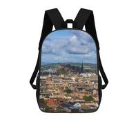 sinyumoney City of Edinburgh Mochila Escolar Mochilas Escolares Para Niñas Y Niños Mochila Con Bolsillo Mochila Escolar De Moda Mochila Infantil 17inch