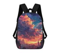 sinyumoney City Skyline Sunset -1 Mochila Escolar Ligera Para Aeropuerto, Estudiantes Universitarios, Mochila Para Niños/niñas/adolescentes 17inch