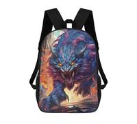 sinyumoney City Under Siege by Monster Mochilas Infantiles Mochila Escolar Mochila Impresa En 3D Para Niños Mochilas De Viaje Bolsas Para Libros Mochila Escolar Para Niños 17inch