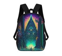 sinyumoney Cityscape Vibrant Urban Fantasy Mochilas Escolares Impresas En 3D, Mochila Escolar Informal Para Niños, Mochila Escolar De Moda Para Estudiantes De Secundaria 17inch