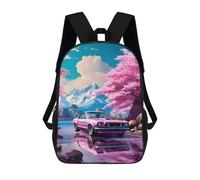 sinyumoney Classic Cars Mochila Escolar Impresa En 3D 17inch Mochila Escolar Infantil Mochilas De Viaje Mochila Informal De Moda Para Niños Y Estudiantes