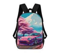 sinyumoney Classic Cars The Nature Mochilas Impresas En 3D 17inch Mochila Escolar Infantil Para Exteriores, Mochila Informal De Día, Bolsas De Viaje Informales Para Estudiantes De Secundaria