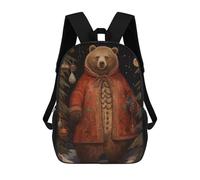 sinyumoney Classic Xmas Bear Mochila Ligera Para Aeropuerto, Estudiantes Universitarios, Niñas, Niños Y Adolescentes 17inch